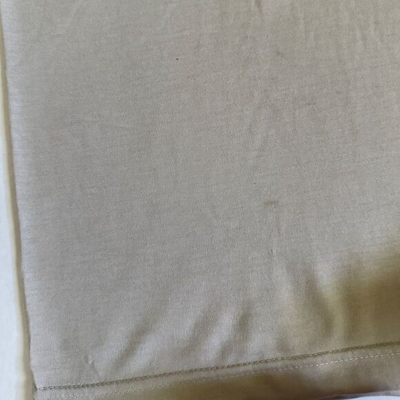 Unisex Military Sand Colored Basic Short Sleeve T Shirt - Picture 6 of 6